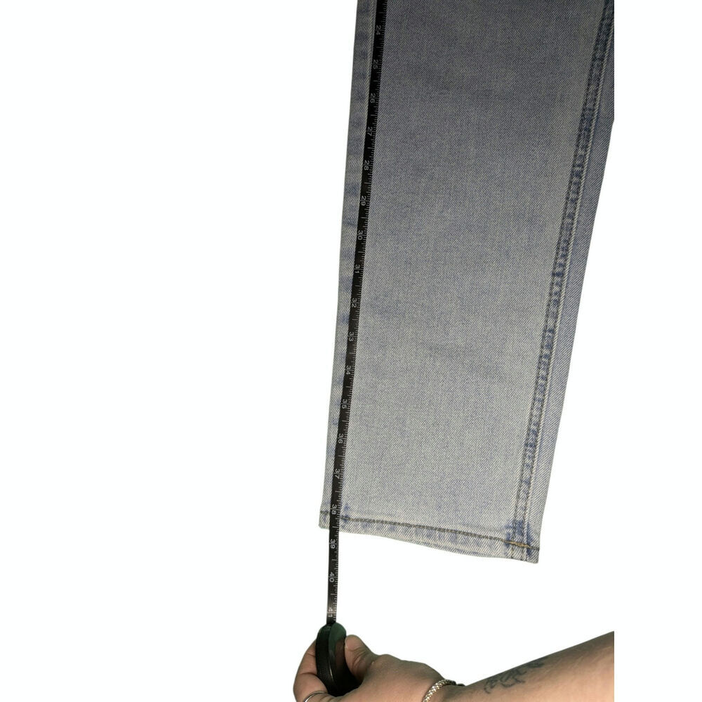 Seven7 90s Straight Leg Jeans Size 6 Key West Light Wash High Rise Ankle - Picture 13 of 15